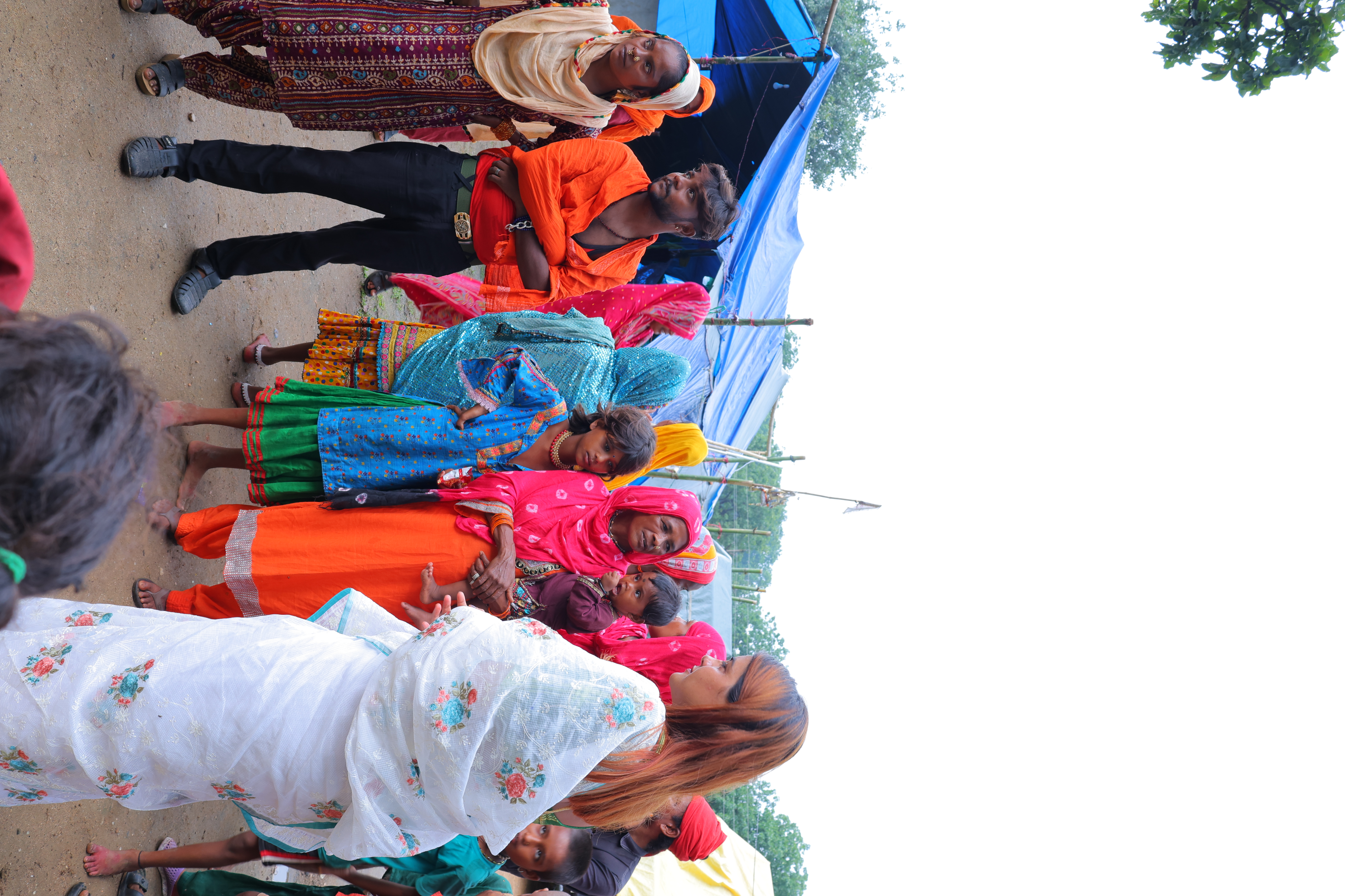 Women participating in skill training