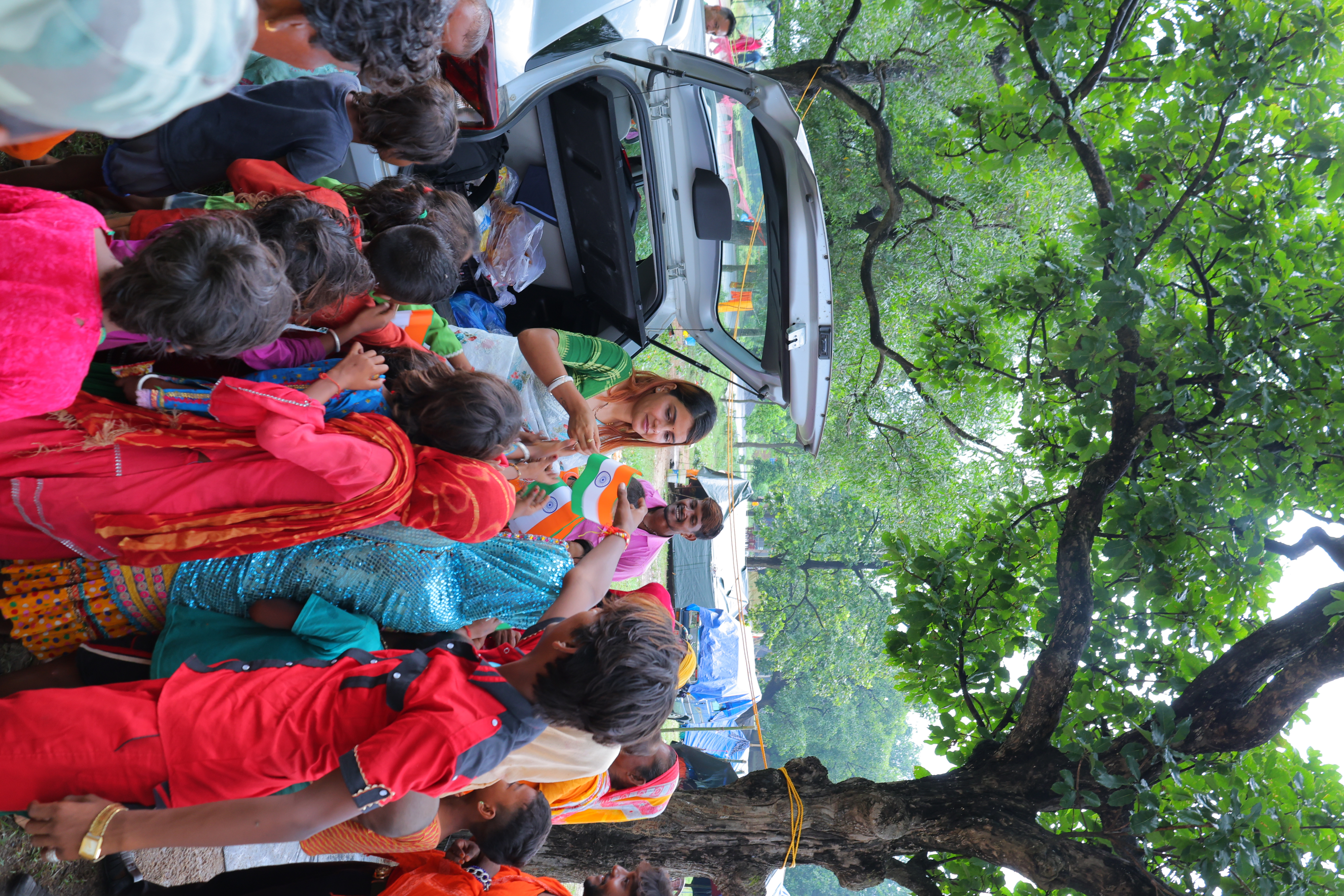 Medical camp serving villagers